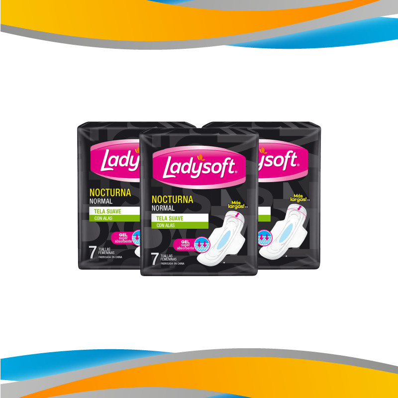 TOALLAS FEMENINAS LADYSOFT NOCTURNA