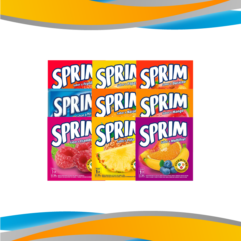 JUGOS SPRIM EN POLVO VARIEDADES