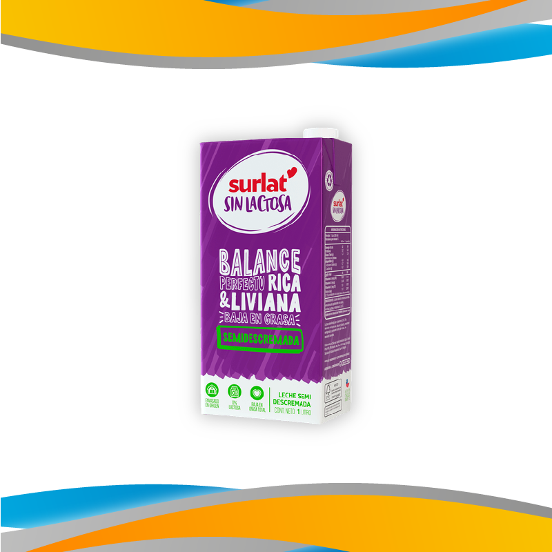 LECHE SEMIDESCREMADA SIN LACTOSA SURLAT