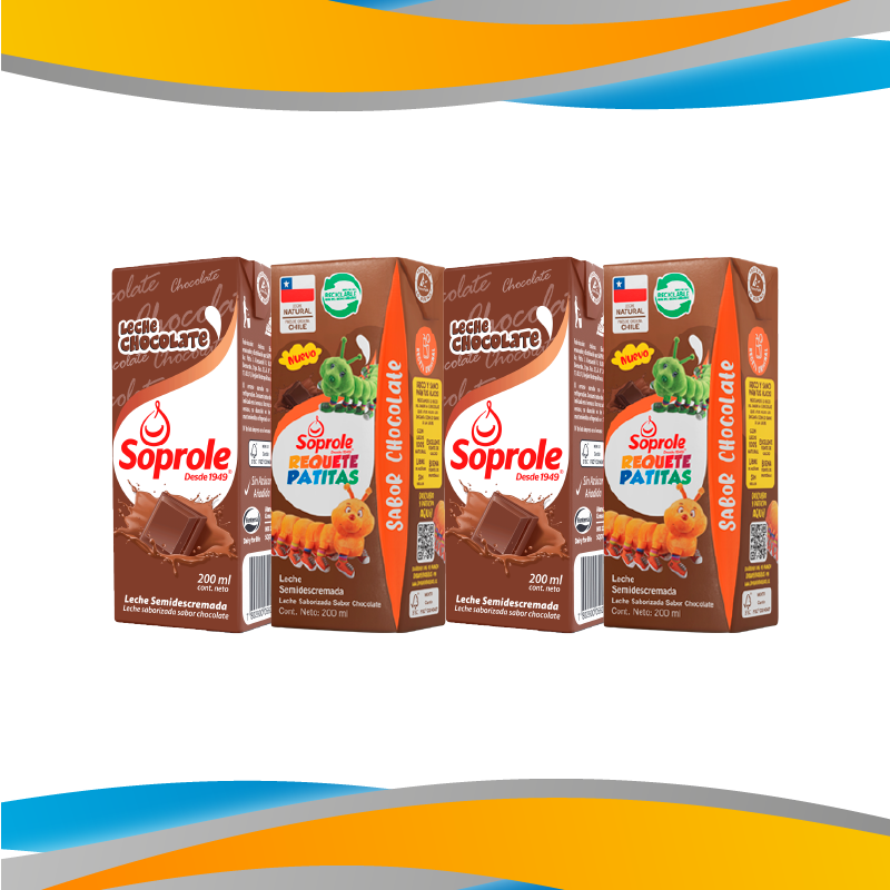 LECHE BOMBILLA CHOCOLATE SOPROLE
